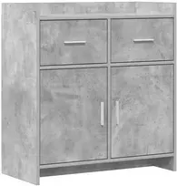 Kabalas Betono pilka 75 x 36 x 80 cm Apdirbta mediena