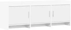 TV staliukas Televizoriaus spintelė 130 x 33 x 47 cm Balta Apdirbta mediena