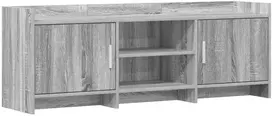 TV staliukas Televizoriaus spintelė 130 x 33 x 47 cm Pilka Sonoma
