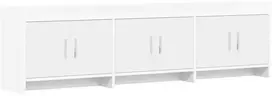 TV staliukas Televizoriaus spintelė 168 x 33 x 47 cm Balta Apdirbta mediena
