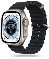 Tech Protect Dirželis na Apple Watch 4 / 5 / 6 / 7 / 8 / 9 / SE / Ultra 1 / 2 42/44/45/49 mm IconBand Pro - juoda