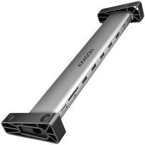 AXAGON HMC-10HLS, USB 5Gbps hub, 4x USB-A, HDMI 4K/60Hz, RJ-45, SD/microSD, PD 100W, 25cm USB-C cable
