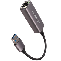AXAGON ADE-TR Type-A USB3.2 Gen 1 - Gigabit Ethernet 10/100/1000 Adapter, metal, titan grey