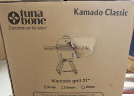 SALE OUT. TunaBone | Kamado classic 21" grill | Dark grey | DAMAGED PACKAGING AND DAMAGED BODY PAINT