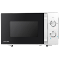 Microwave oven, volume 20L, mechanical control, 800W, 5 power levels, LED lighting, defrosting, cooking end signal, color: White