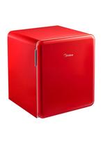Midea MDRD86SLE32 mini šaldytuvas, 47l, 49.2cm, E klasė, retro dizainas, raudonas
