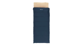 Outwell Contour Lux Deep Blue | Sleeping Bag | 220 x 85 cm | -19 to 15 C | Right Zipper