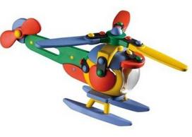 Konstruktorius Mic-O-Mic Build & Play Helicopter Chopper, 22 vnt.