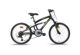 Dviratis kalnų Bottari MTB FS, 20 ", 20" rėmas, juoda sp./geltona sp.