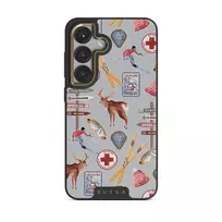 Les Alpes - Samsung Galaxy S25 Case, Elite Dark (Magnetic) / Gold