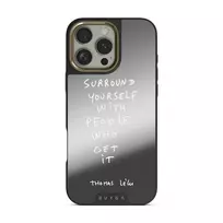 Get It - iPhone 16 Pro Case, Elite Mirror Dark (MagSafe) / Gold