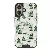 Pine Lodge - iPhone 16 Plus Case, Elite Dark (MagSafe) / Gold
