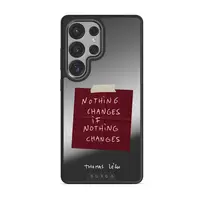 Nothing Changes - Samsung Galaxy S25 Ultra Case, Elite Mirror Dark (Magnetic) / Gunmetal