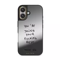 Your Best - iPhone 16 Case, Elite Mirror Dark (MagSafe) / Gold