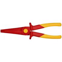 Knipex Plastic flat-nose pliers 98 62 02 (red/yellow, toothed gripping surfaces, insulated, VDE tested)
