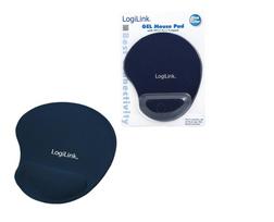LogiLink Mouse Pad, Silcon Wrist rest,  204x230x20mm, blue 3mm