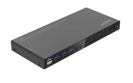 MicroConnect 4K@60Hz HDMI KVM switch, 4x1  4:4:4, USB 3.0
