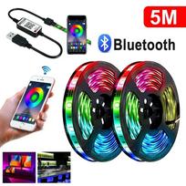 LED RGB USB juosta, 5 metrai
