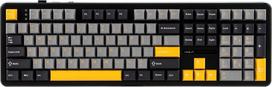 Aula F108 Gray+Orange+Deep Gray Gasket Keyboard with Volcano RGB Switches – AULA