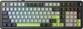 Aula F99 Pro Black+Grey+Green GrayWood RGB AULA gasket keyboard