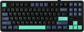 Aula Gasket F87 Pro Keyboard Black Cyan Blue GrayWoodV4 RGB