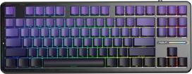 Aula Gasket F87 Pro Keyboard Black Purple GrayWoodV4 RGB