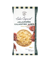 Kukurūzų tortilijų traškučiai SABOR ESPECIAL, su jalapeno pipirais, kelendra ir laimu, 120 g
