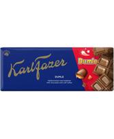Pieninis šokoladas su karamelės gabaliukais,  KARL FAZER, Dumle, 180 g