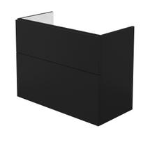 Voniai skirta spintelė Deante Prizma 80 cm be praustuvo, juoda STU_NU81