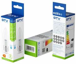 Lemputė GTV LD-SMZGC30C-30 LED, C30, 6400 °K, E27, 3 W, 260 lm