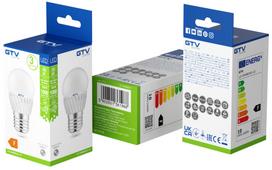 Lemputė GTV LED, E27, 4000 °K, E27, 10 W, 1000 lm