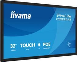 IIYAMA  TW3226AS-B3P Signage Display Kiosk design 80 cm (31.5") LED Wi-Fi 430 cd/m² Full HD Black Touchscreen Built-in processor Android 24/7 | 569112  | 4948570125708