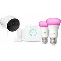 Philips Hue Secure Starter Kit | Camera | 2 Sensors | 2 Bulbs | Bridge | 929003562707 | 8720169192317