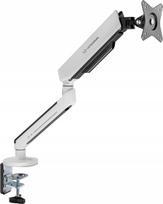 Ultradesk Regulowany uchwyt OFFSHOOT Single na monitor, 9KG, mocowanie na zacisk, 17"-32", 75x75/100x100, biały | UDESK-OF-SN | 5904238811771
