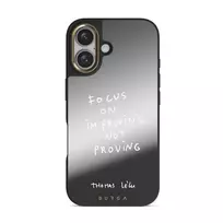 Focus On - iPhone 16 Case, Elite Mirror Dark (MagSafe) / Gold