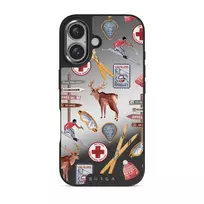 Les Alpes - iPhone 16 Case, Elite Mirror Dark (MagSafe) / Gunmetal