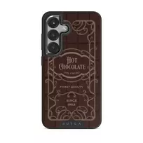 Hot Chocolate - Samsung Galaxy S25 Case, Elite Dark (Magnetic) / Gunmetal