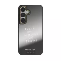 Focus On - Samsung Galaxy S25 Plus Case, Elite Mirror Dark (Magnetic) / Gold