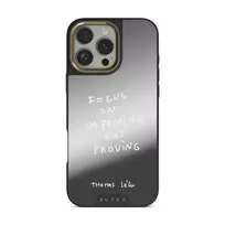 Focus On - iPhone 16 Pro Max Case, Elite Mirror Dark (MagSafe) / Gold