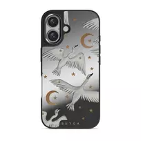 Star Crossed - iPhone 16 Case, Elite Mirror Dark (MagSafe) / Gunmetal