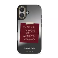 Nothing Changes - iPhone 16 Case, Elite Mirror Dark (MagSafe) / Gold
