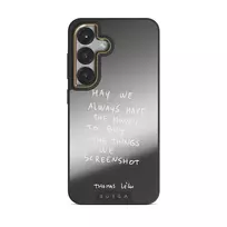 May We Always - Samsung Galaxy S25 Case, Elite Mirror Dark (Magnetic) / Gold