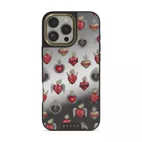 Sworn Hearts - iPhone 16 Pro Max Case, Elite Mirror Dark (MagSafe) / Gold
