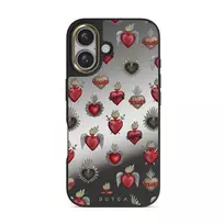 Sworn Hearts - iPhone 16 Case, Elite Mirror Dark (MagSafe) / Gold