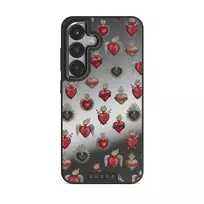 Sworn Hearts - Samsung Galaxy S25 Plus Case, Elite Mirror Dark (Magnetic) / Gunmetal