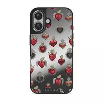 Sworn Hearts - iPhone 16 Case, Elite Mirror Dark (MagSafe) / Gunmetal