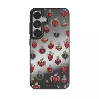 Sworn Hearts - Samsung Galaxy S25 Case, Elite Mirror Dark (Magnetic) / Gunmetal
