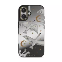 Star Crossed - iPhone 16 Case, Elite Mirror Dark (MagSafe) / Gold