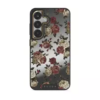 Forbidden Love - Samsung Galaxy S25 Case, Elite Mirror Dark (Magnetic) / Gold