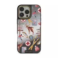 Les Alpes - iPhone 16 Pro Case, Elite Mirror Dark (MagSafe) / Gold